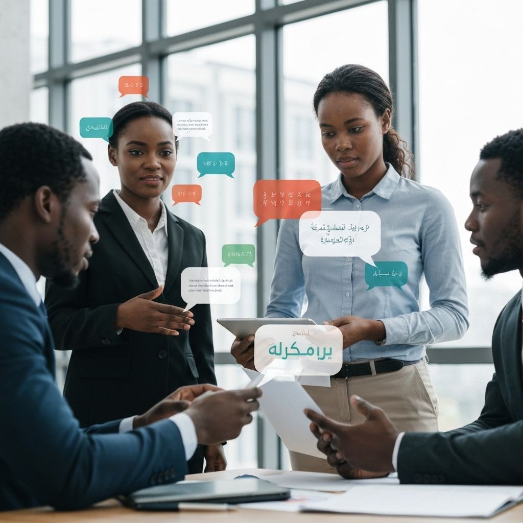 Professionnels africains collaborant